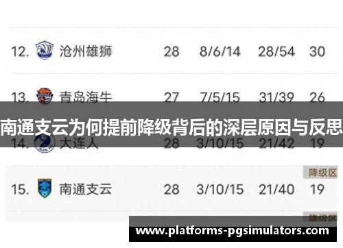 南通支云为何提前降级背后的深层原因与反思