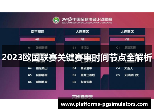 2023欧国联赛关键赛事时间节点全解析
