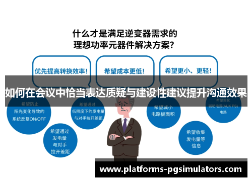 如何在会议中恰当表达质疑与建设性建议提升沟通效果